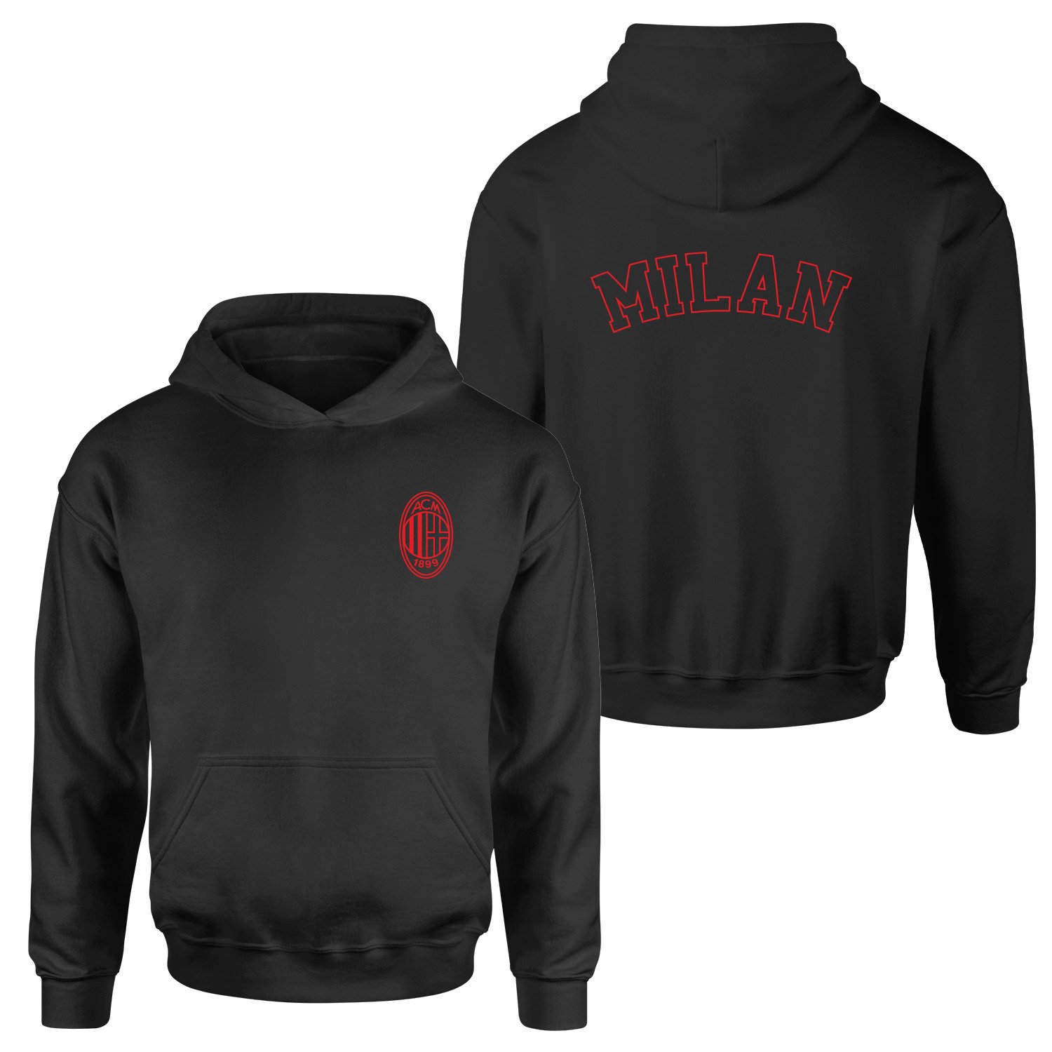 Sempre Milan Hoodie XL - Siyah