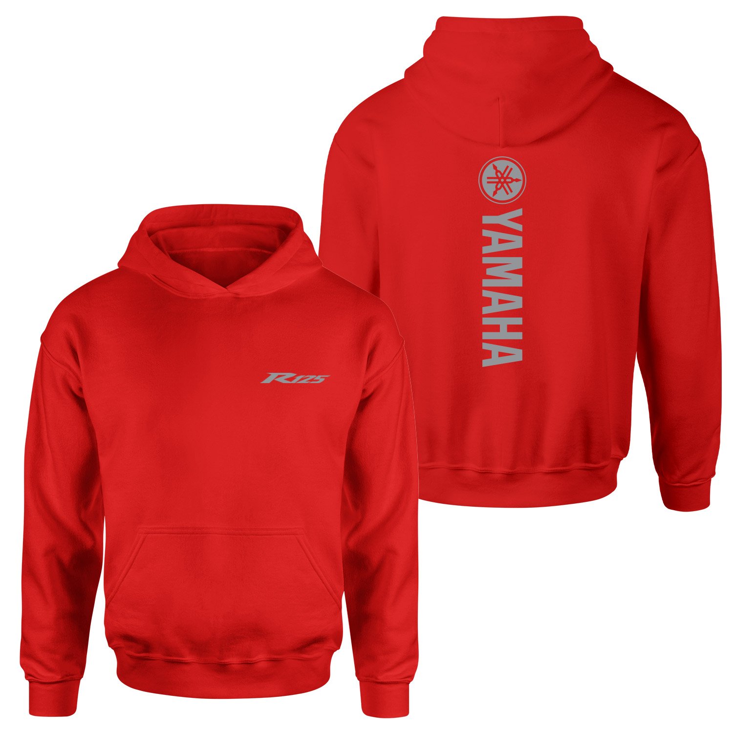 Yamaha R125 Graphic Hoodie M - Kırmızı