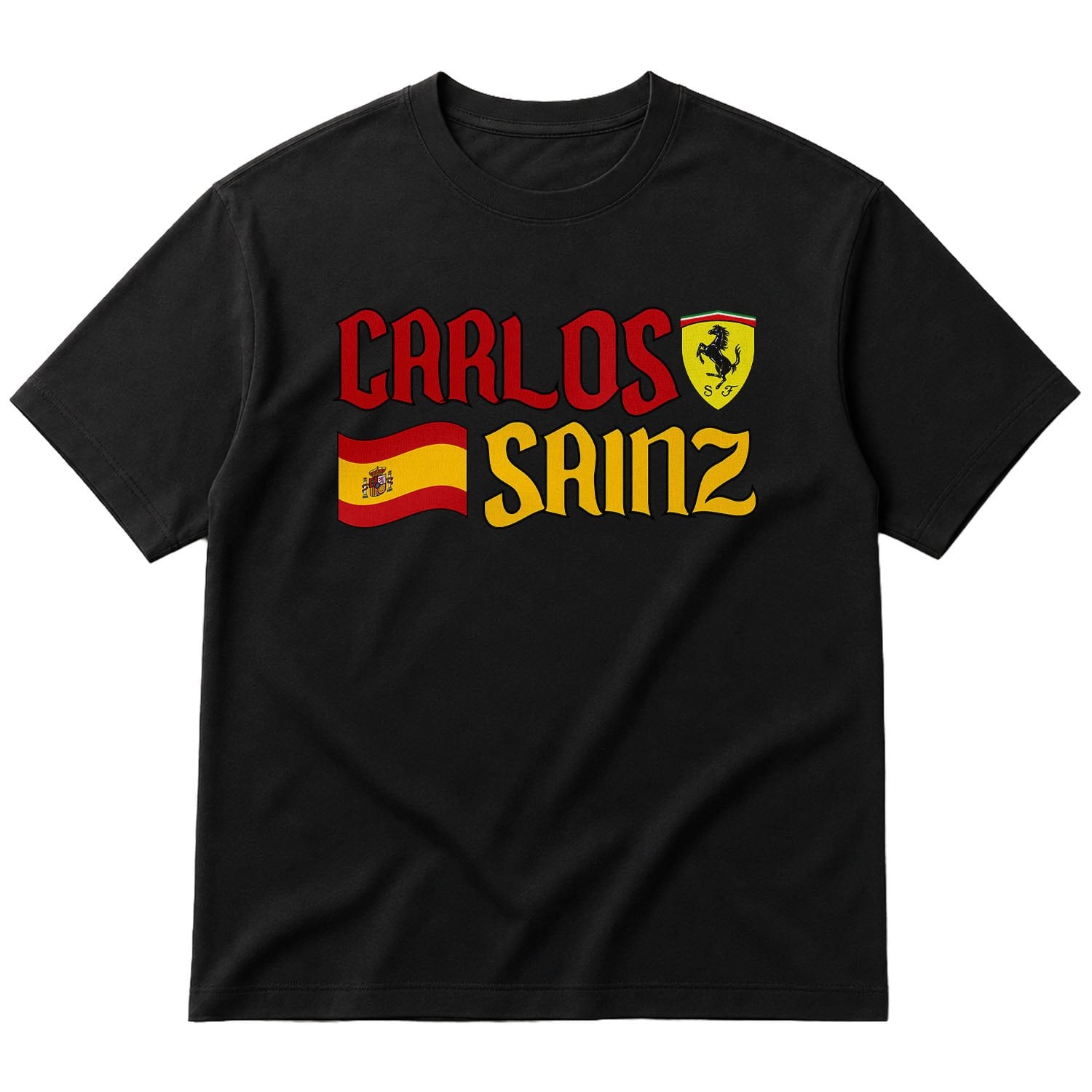 Carlos Sainz Spanish Matador Oversize Tişört S - Siyah