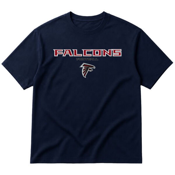 Falcons Football Oversize Tişört S - İndigo Mavisi