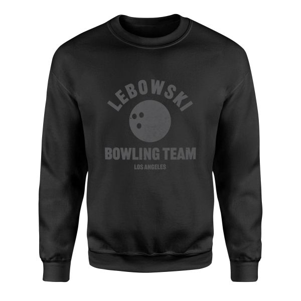 Lebowski Bowling Team Sweatshirt M - Siyah
