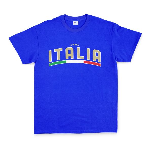Italia Tricolore Tişört L - Mavi