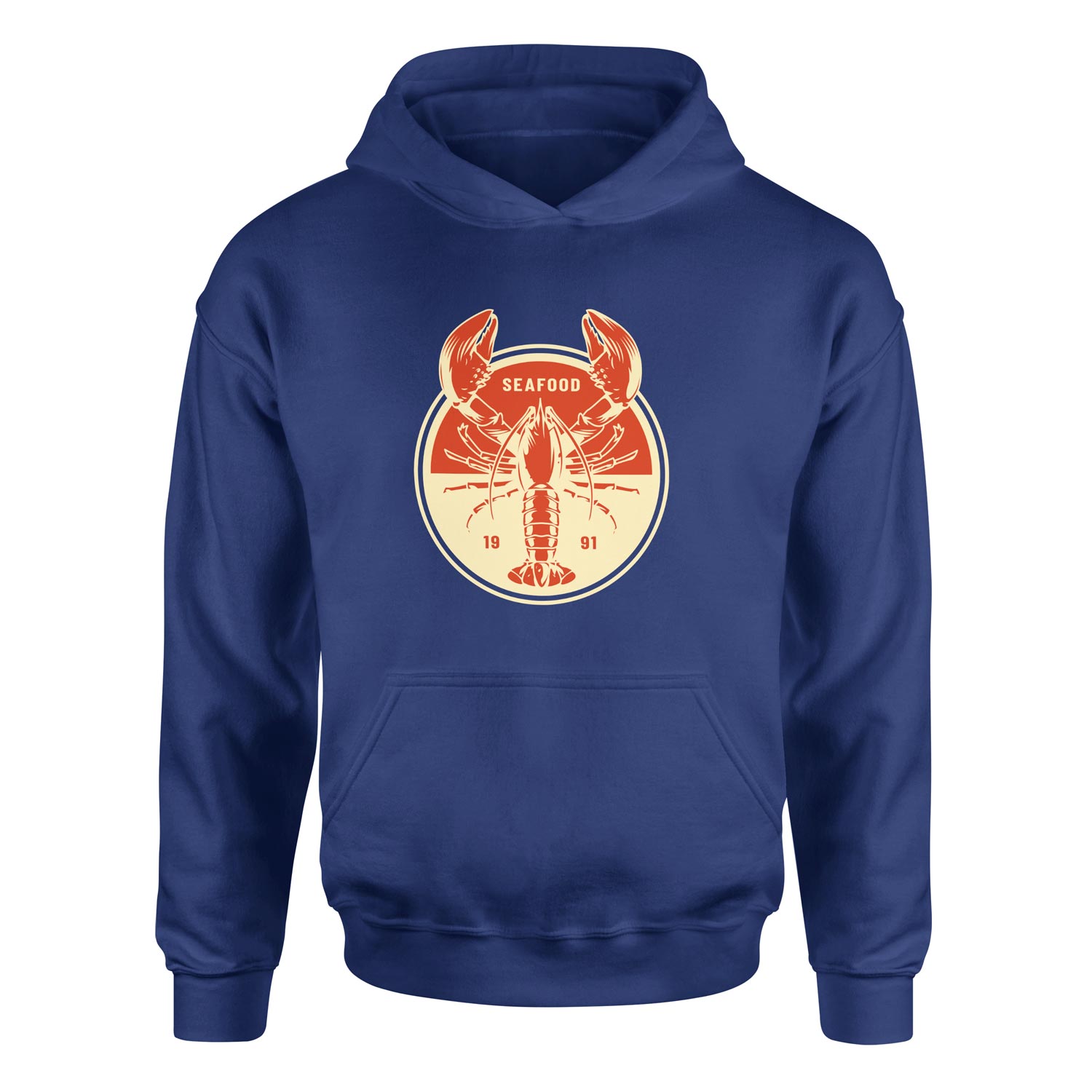 Seafood Hoodie M - İndigo Mavisi