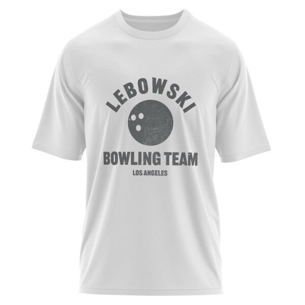 Lebowski Bowling Team Oversize Tişört M - Beyaz