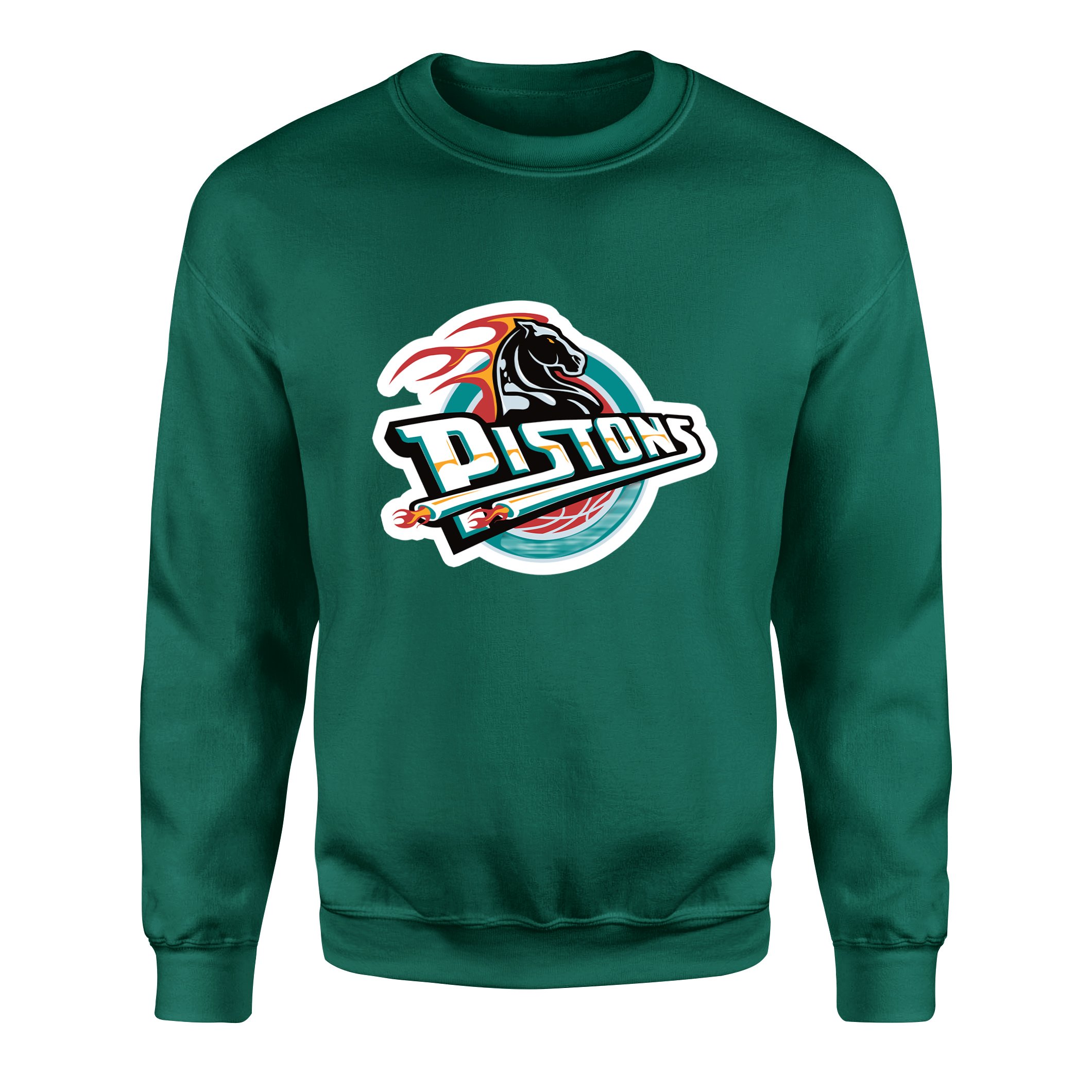 Detroit Retro Sweatshirt XXL - Nefti Yeşili