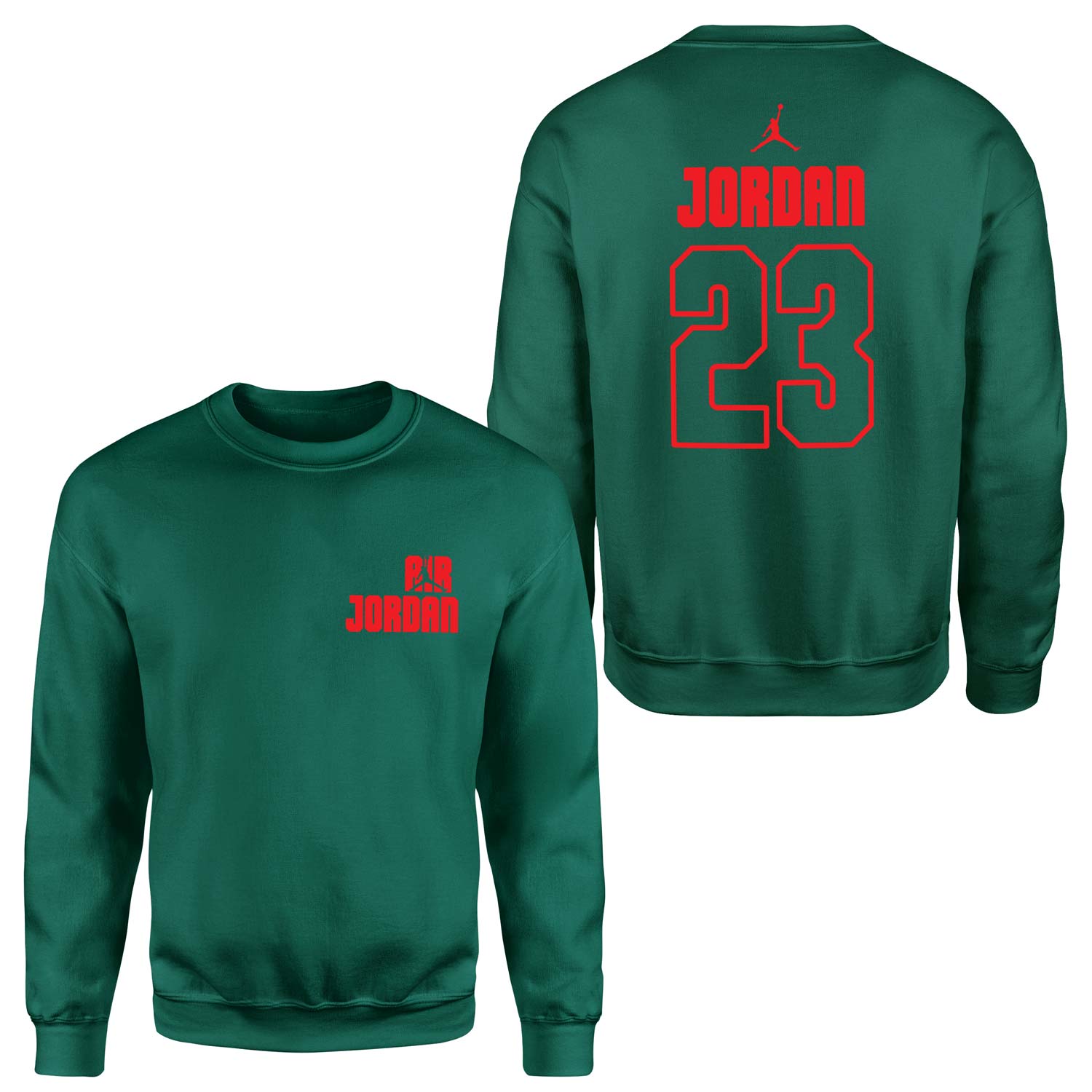 Air Jordan Block 23 Sweatshirt XL - Nefti Yeşili