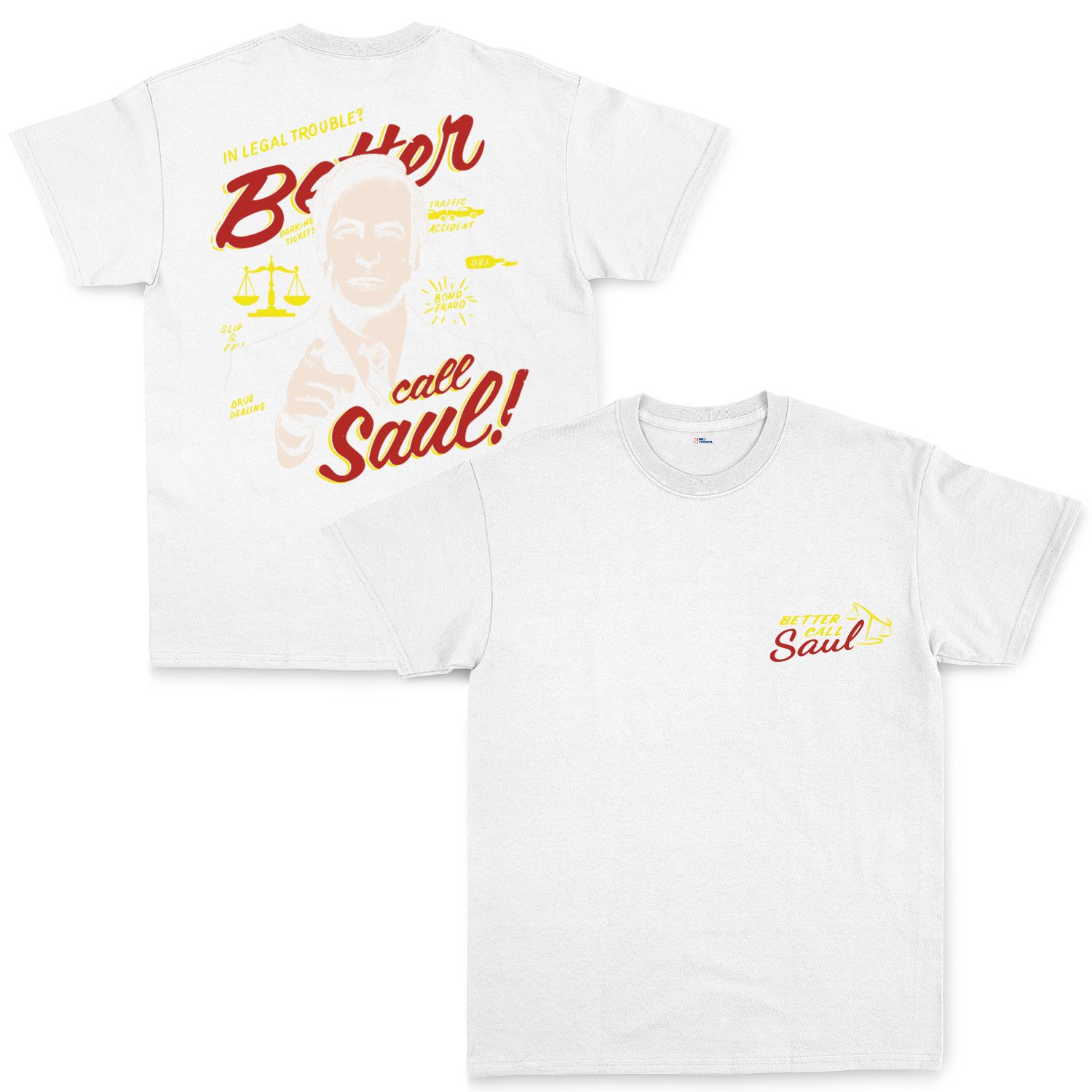 Call Saul Goodman | Better Call Saul Tişört XXL - Beyaz