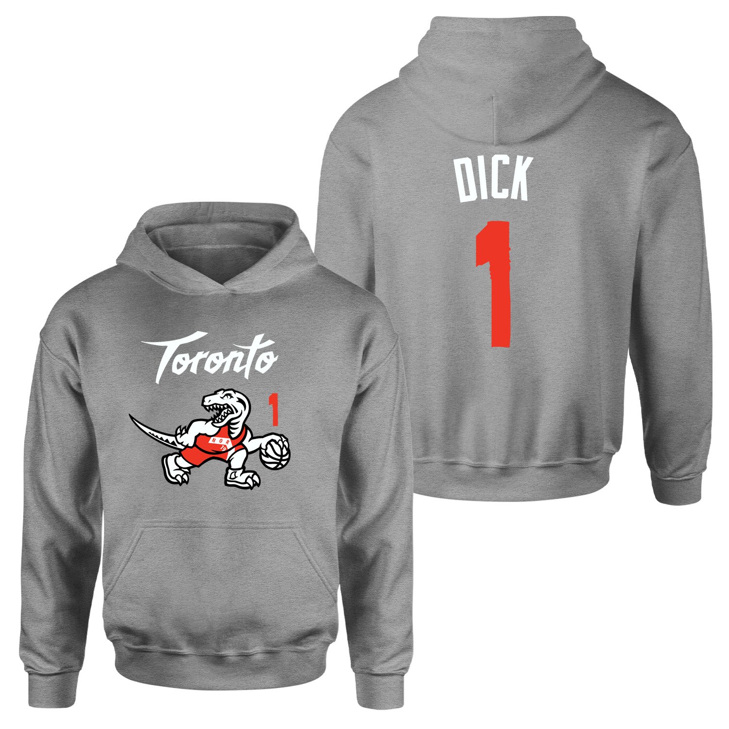 Gradey Dick 1 City Edition Raptors Hoodie L - Gri