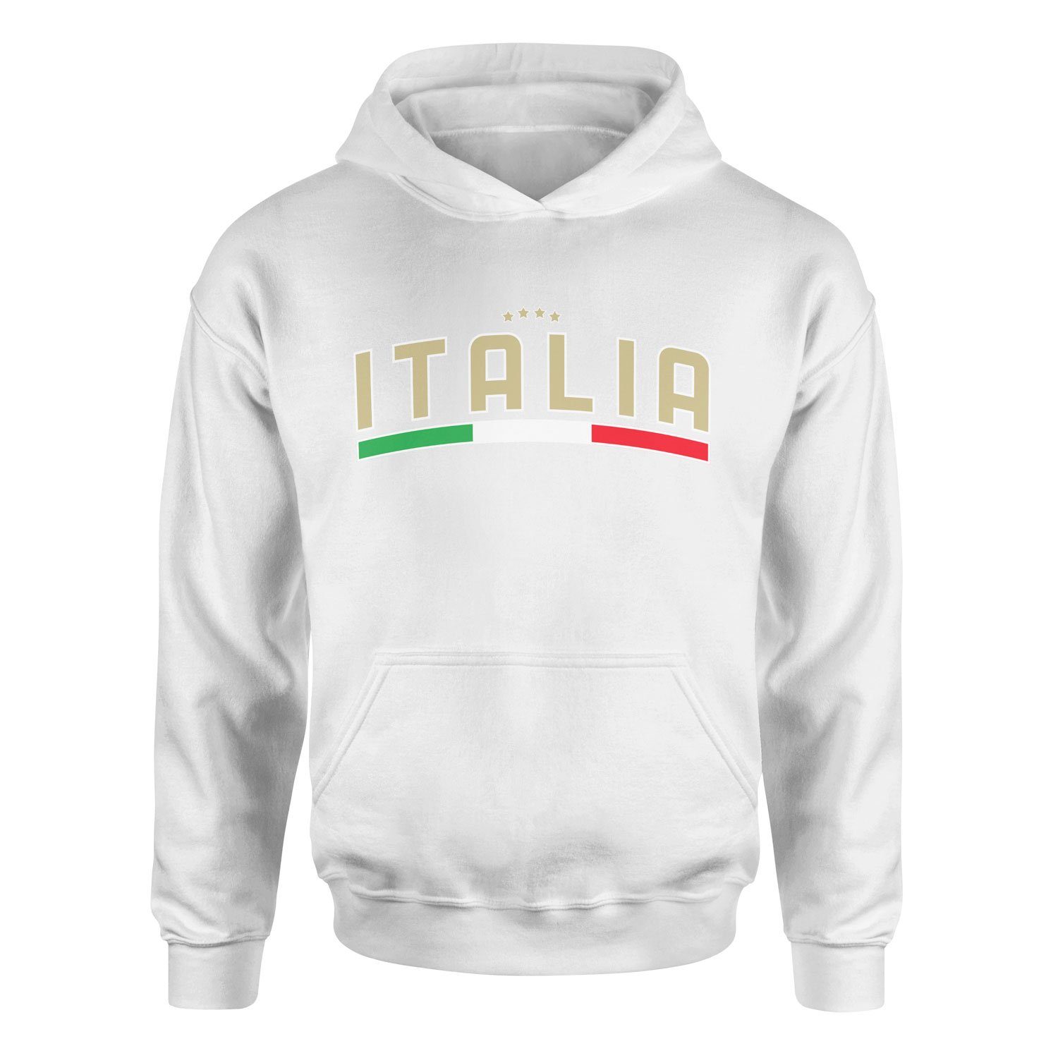 Italia Tricolore Hoodie S - Beyaz