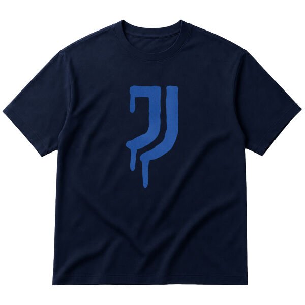 Juventus Acid Blue Oversize Tişört L - İndigo Mavisi
