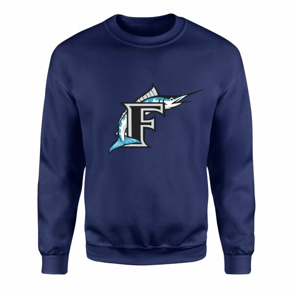 Florida Marlins Vintage Sweatshirt XL - İndigo Mavisi