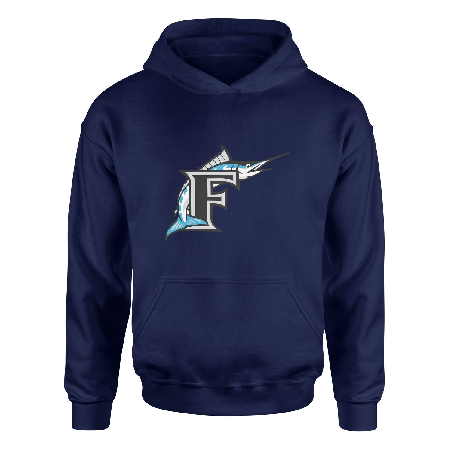 Florida Marlins Vintage Hoodie XL - İndigo Mavisi