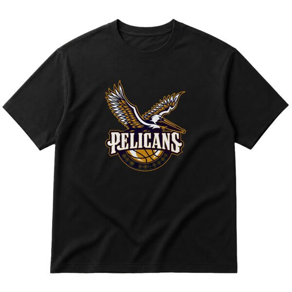 Pelicans Oversize Tişört XL - Siyah
