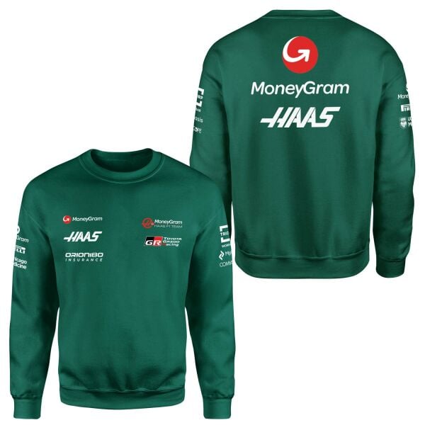 Haas Racing Teamline 2025 White Sweatshirt