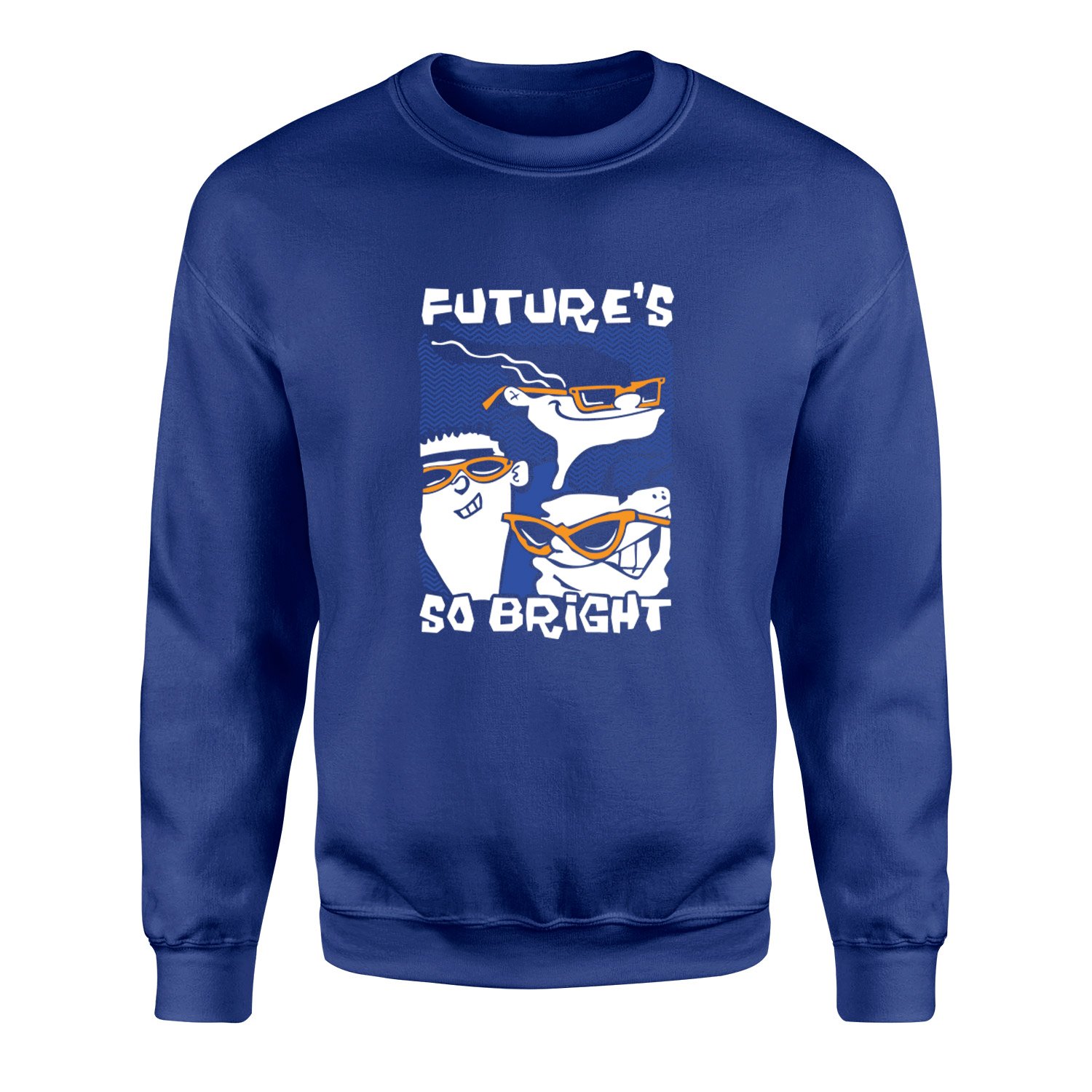 Future’s So Bright | Ed, Edd n Eddy Sweatshirt S - İndigo Mavisi