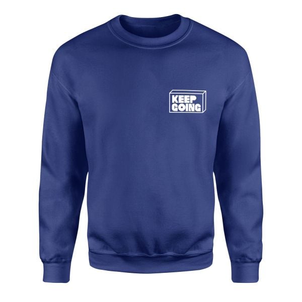 Keep Going Sweatshirt XL - İndigo Mavisi