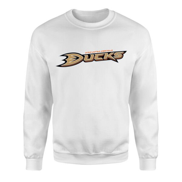 Anaheim Ducks Sweatshirt S - Beyaz