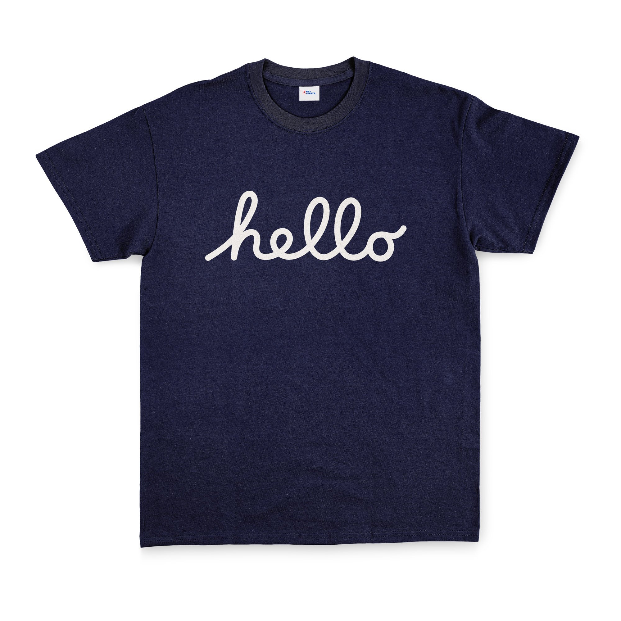 Hello Tişört L - Lacivert | OUTLET