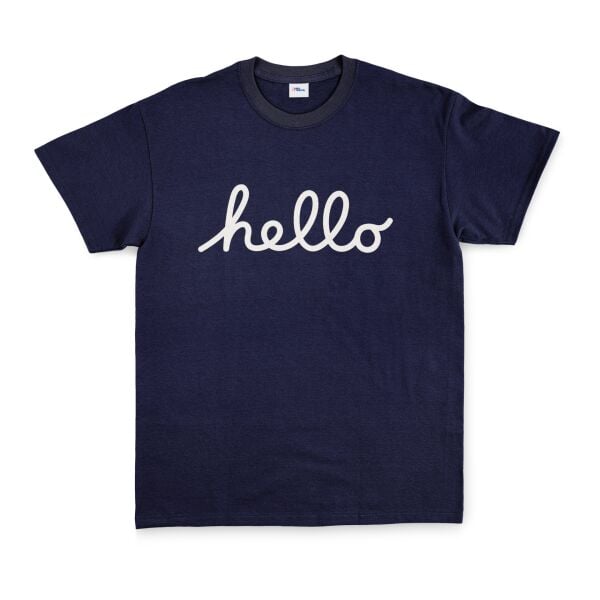Hello Tişört L - Lacivert | OUTLET