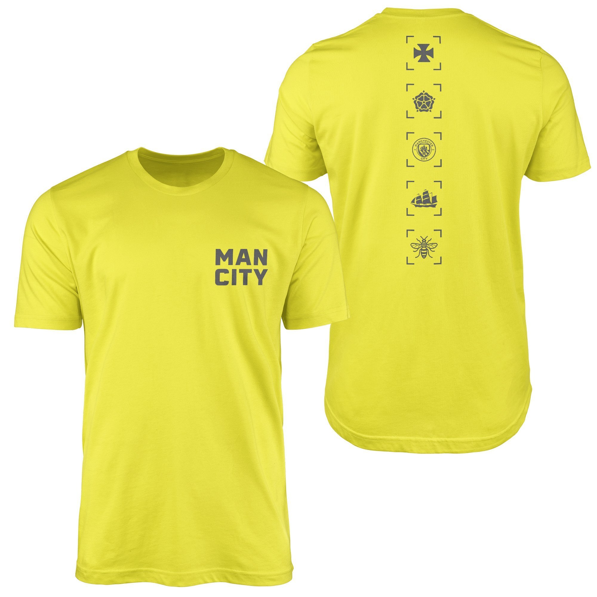 Manchester City Heritage Tişört XL - Sarı | OUTLET