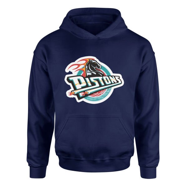 Detroit Retro Hoodie S - İndigo Mavisi