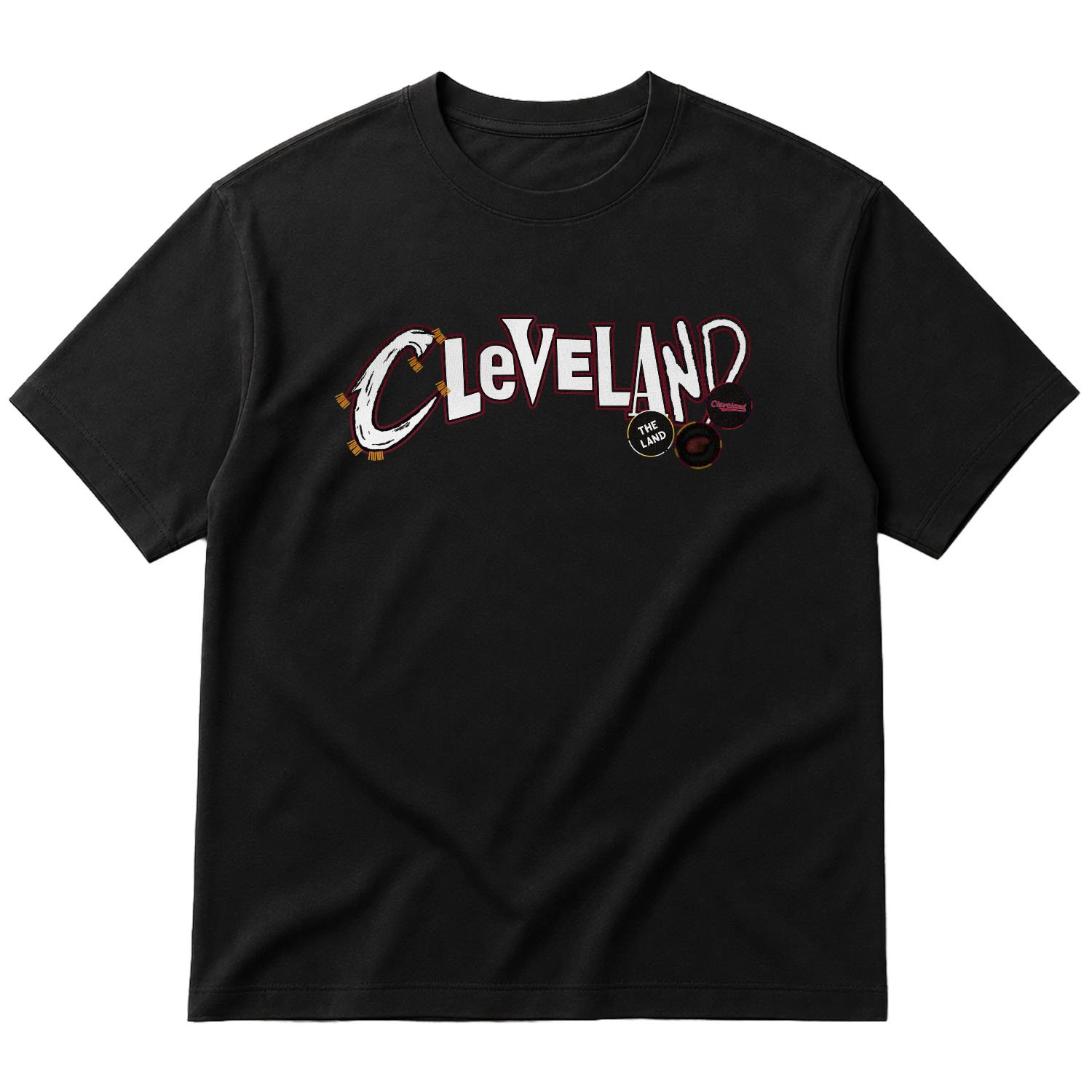 Cleveland The Land Oversize Tişört L - Siyah