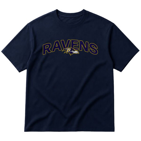 Ravens B Oversize Tişört M - İndigo Mavisi