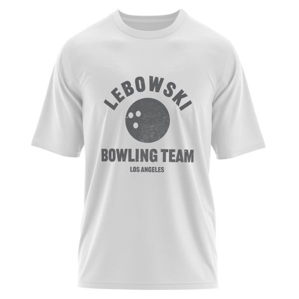 Lebowski Bowling Team Oversize Tişört L - Beyaz