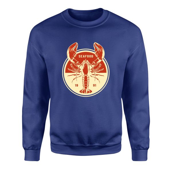 Seafood Sweatshirt XL - İndigo Mavisi