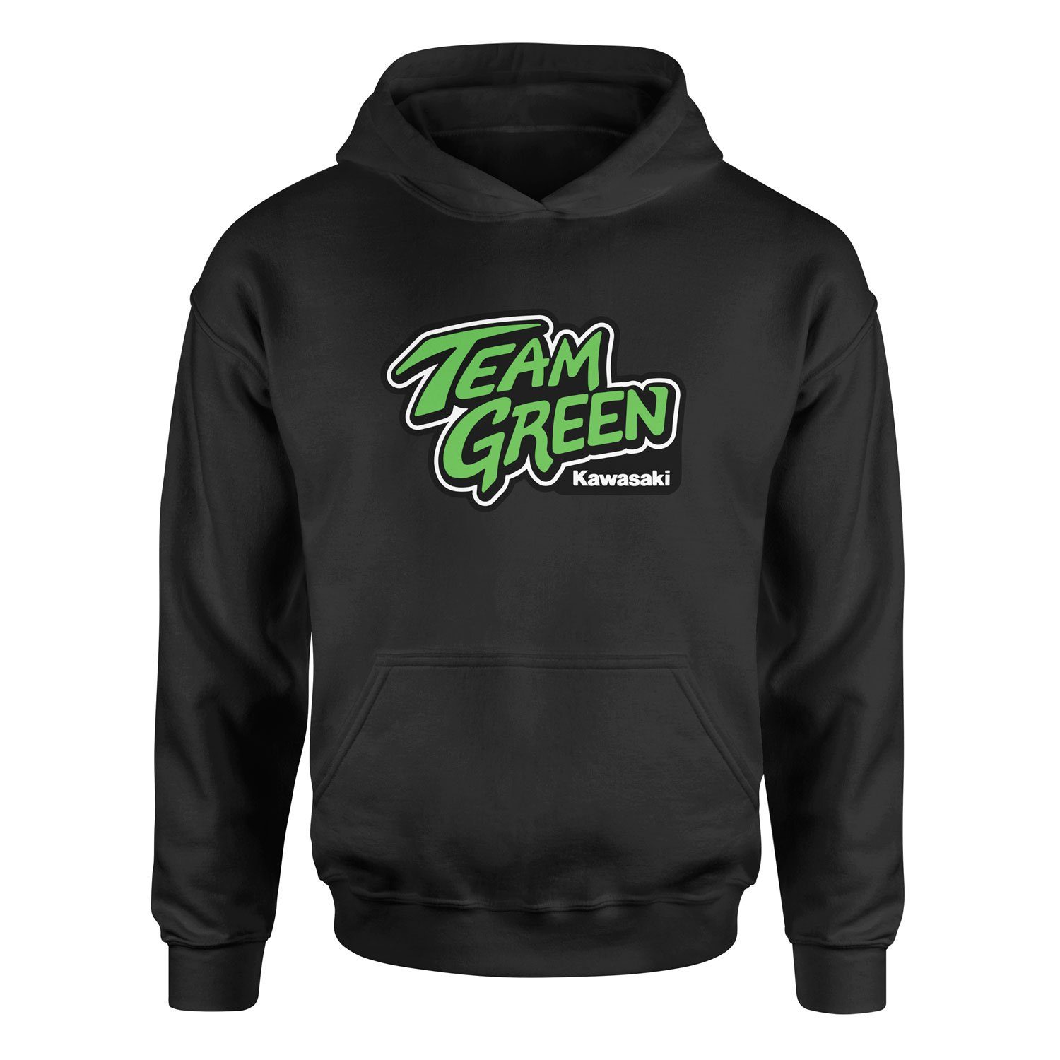 Team Green Kawasaki Racing Hoodie L - Siyah