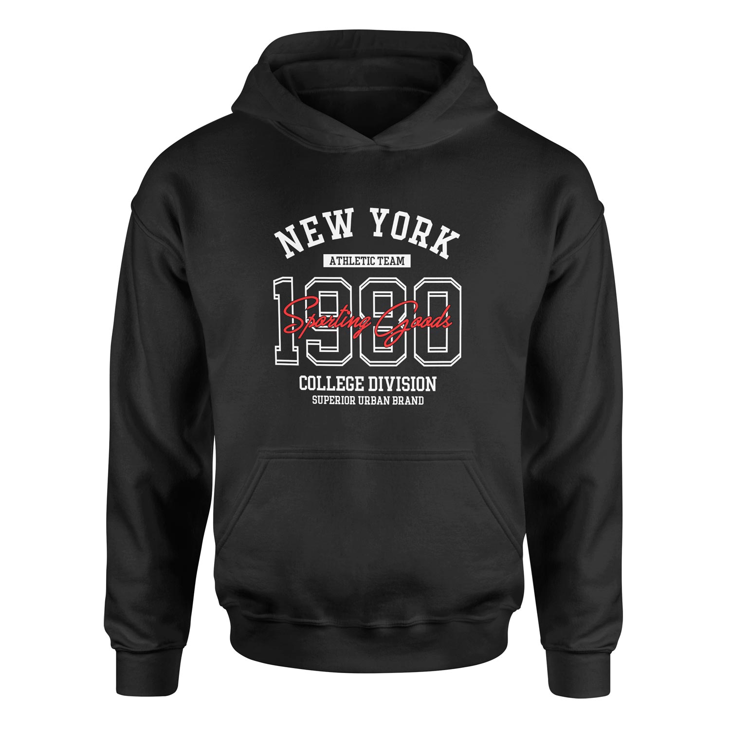 NY Athletic Team SG Hoodie L - Siyah