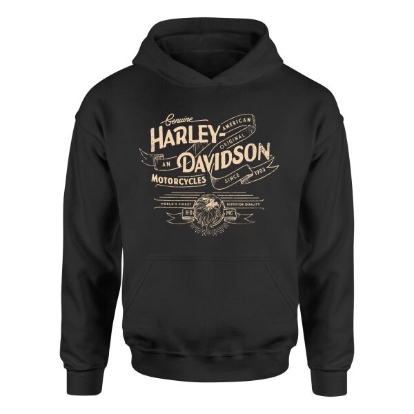 Harley-Davidson XI Hoodie S - Siyah