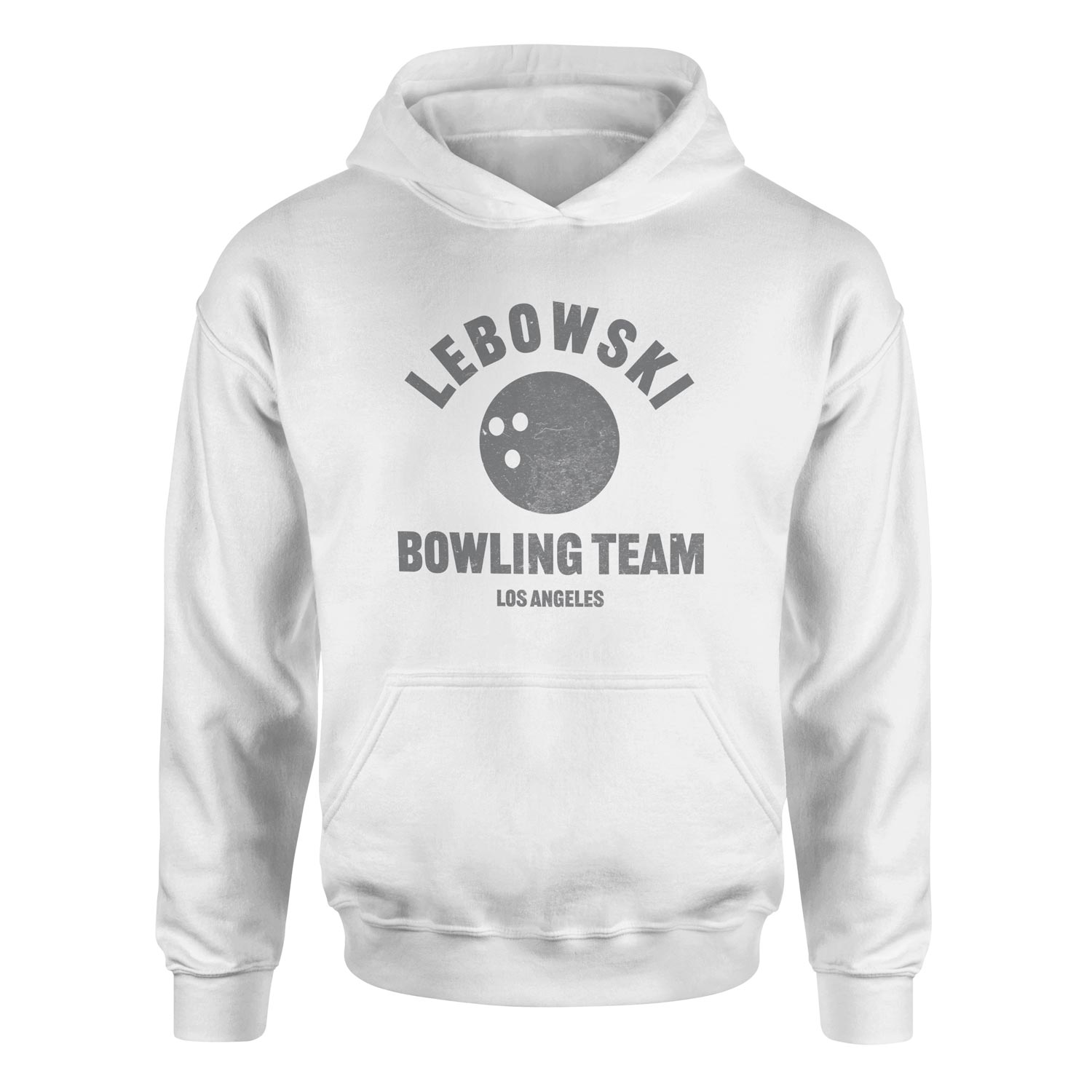 Lebowski Bowling Team Hoodie L - Beyaz