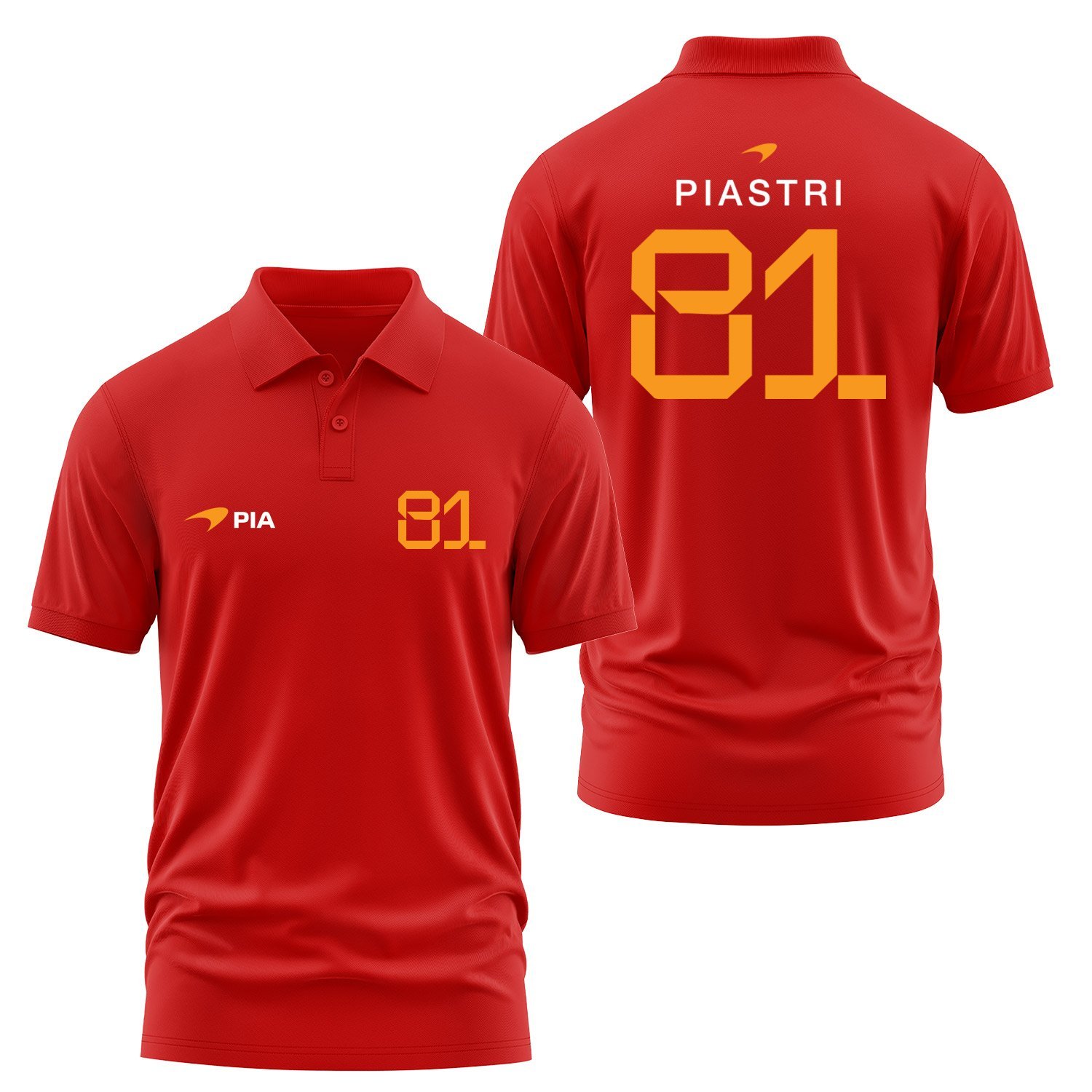Oscar Piastri 81 Driver Basic Polo Tişört