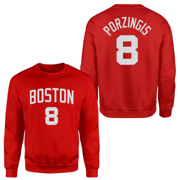 Kristaps Porzingis 24/25 Forma Sweatshirt M - Kırmızı