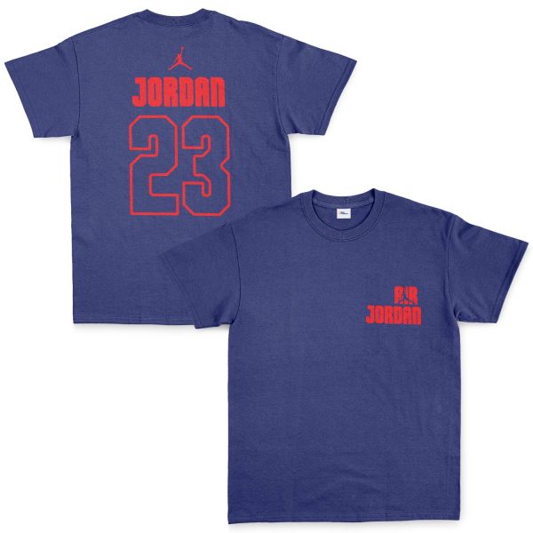 Air Jordan Block 23 Tişört L - İndigo Mavisi