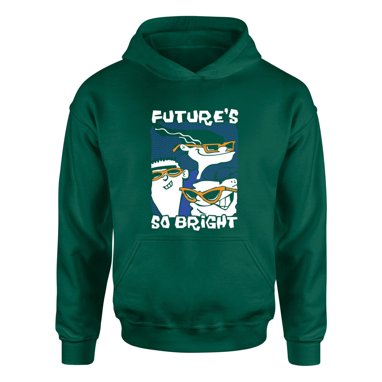 Future’s So Bright | Ed, Edd n Eddy Hoodie L - Nefti Yeşili