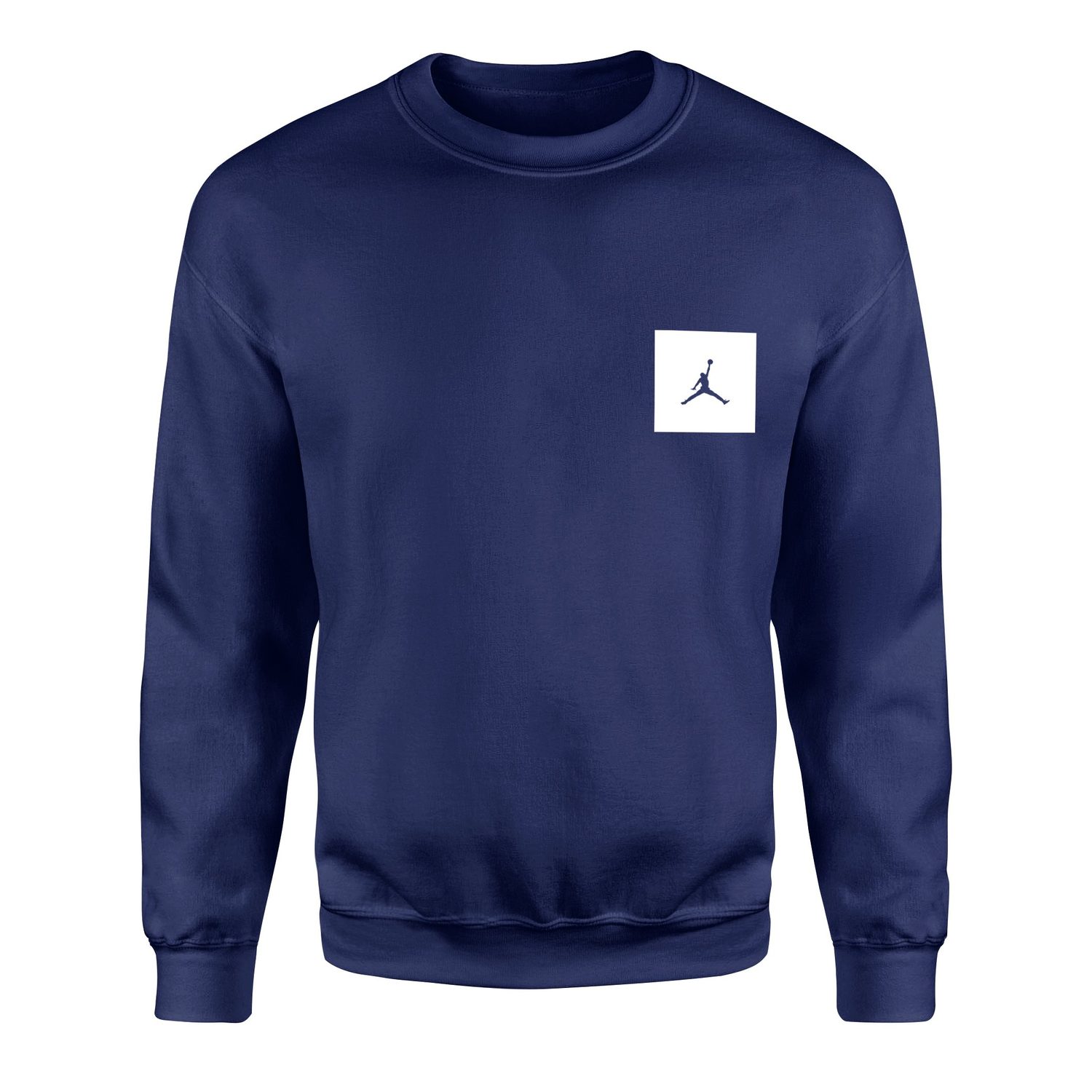 Air Jordan White Patch Sweatshirt XL - İndigo Mavisi