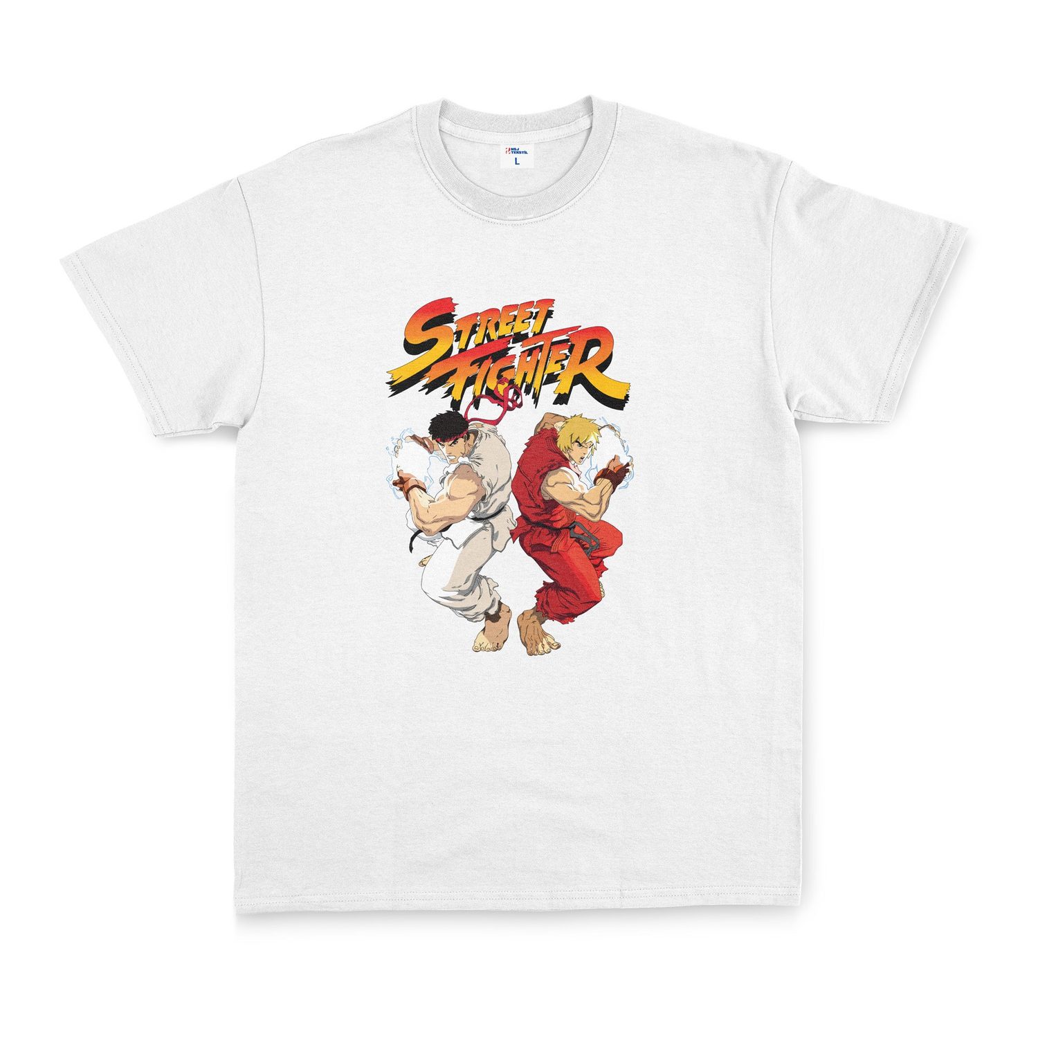 Street Fighter Tişört XL - Beyaz