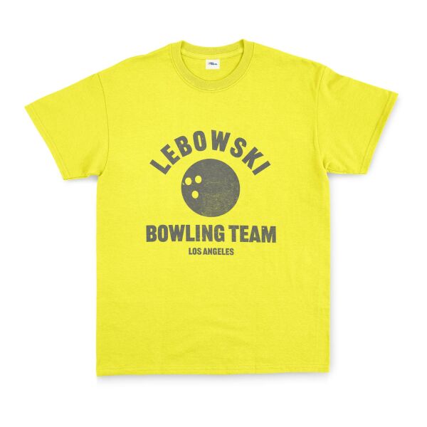 Lebowski Bowling Team Tişört L - Sarı