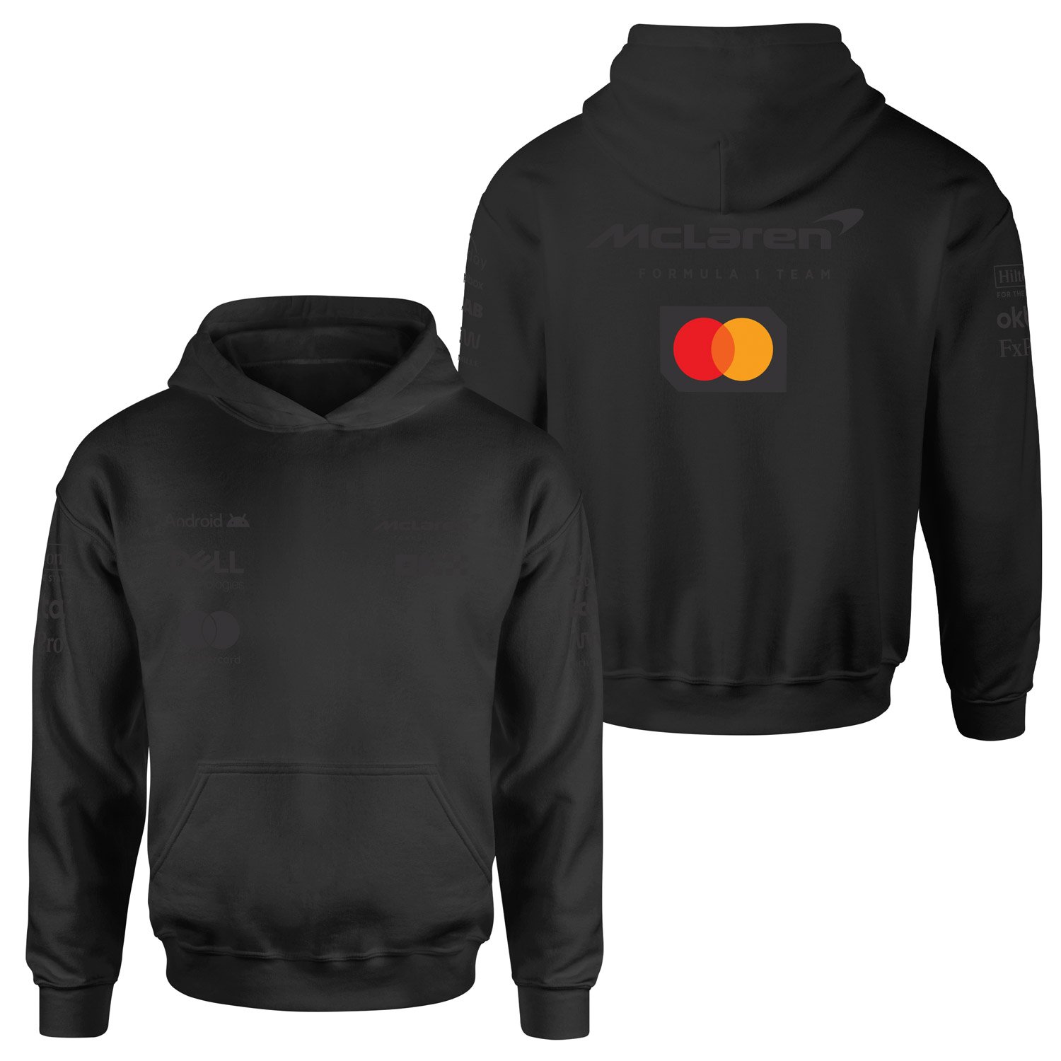 McLaren Racing 2025 Teamline Hoodie XL - Siyah
