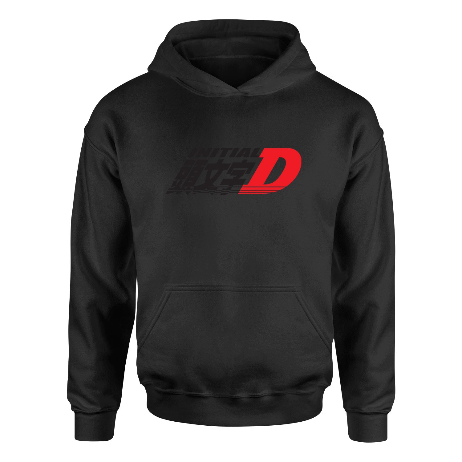 Initial D Hoodie S - Siyah