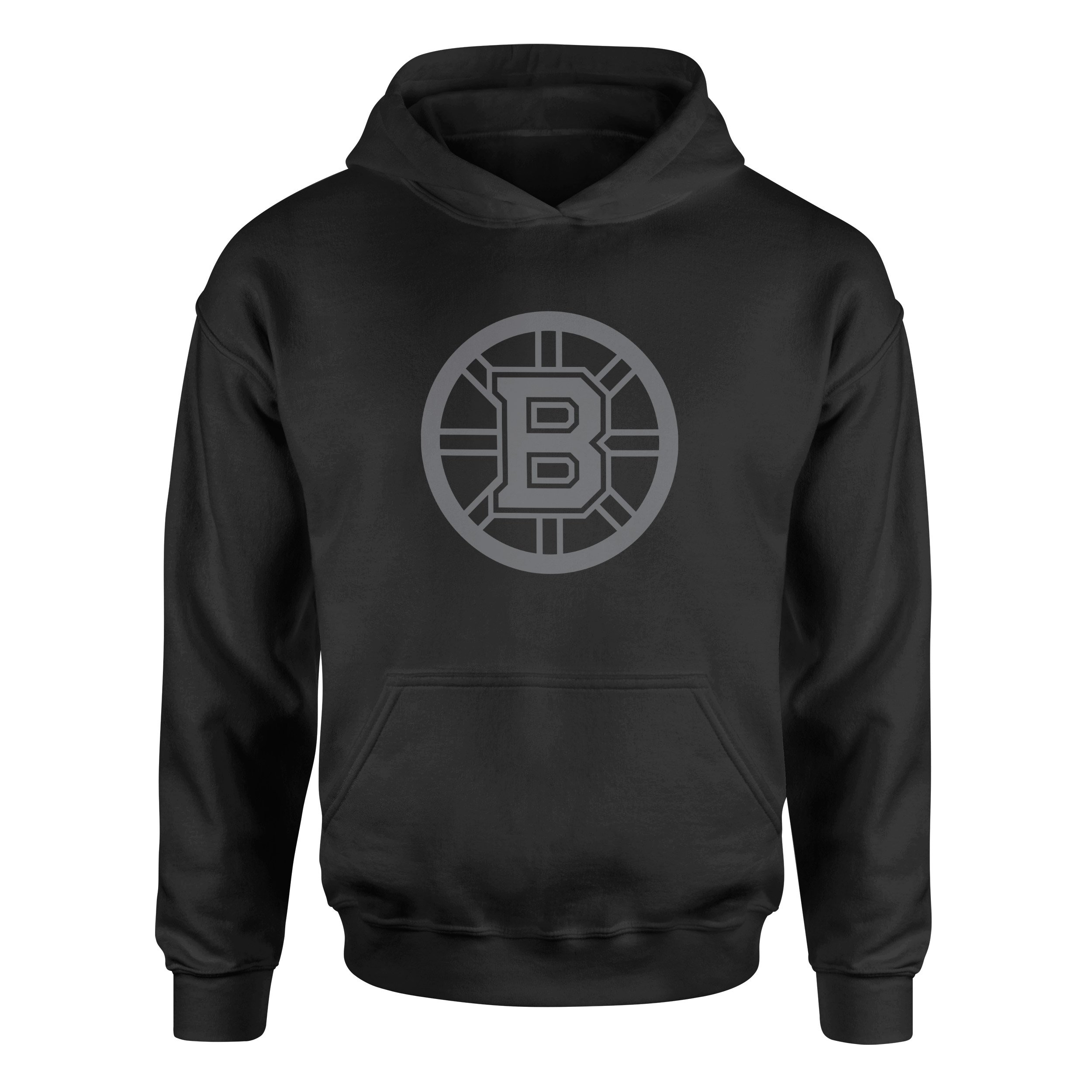 Boston Bruins Muted Black Hoodie S - Siyah