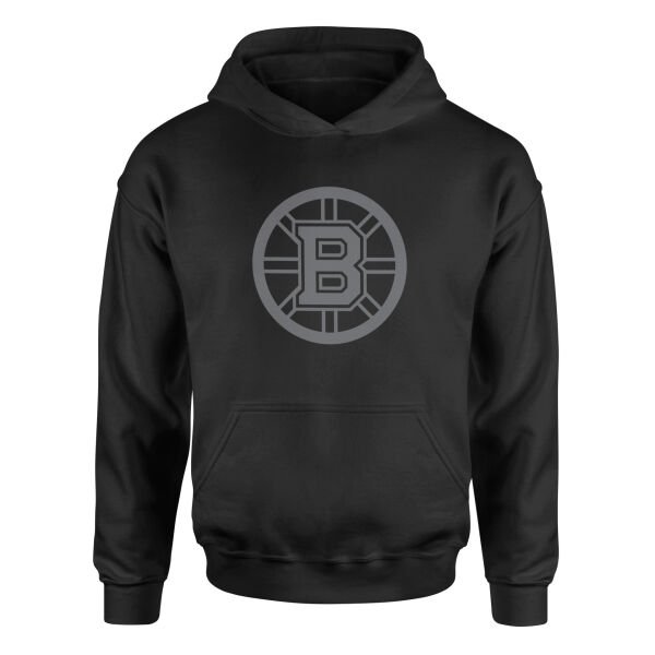 Boston Bruins Muted Black Hoodie S - Siyah