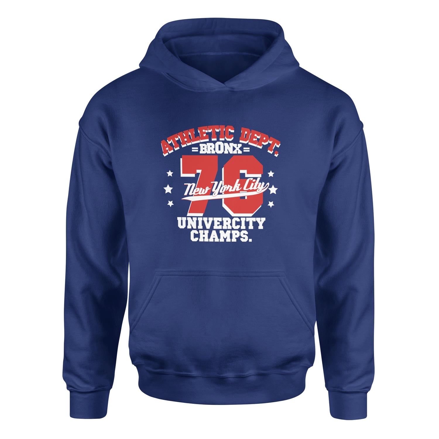 Bronx 76 NYC Hoodie S - İndigo Mavisi