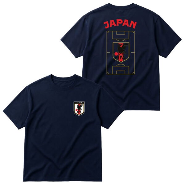 Japonya Dünya Kupası 2026 Oversize Tişört L - İndigo Mavisi