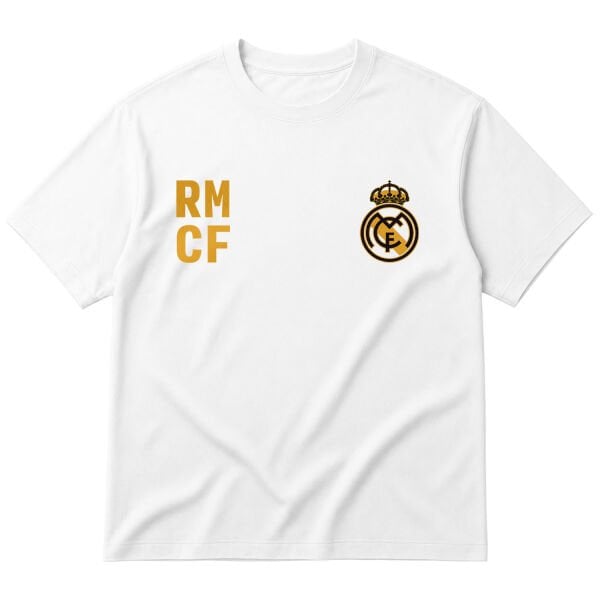 Real Madrid Madridista Edition RMCF Oversize Tişört L - Beyaz