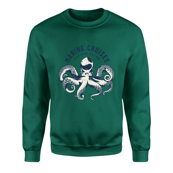 Marine Cruises Pacific Denizci Sweatshirt L - Nefti Yeşili