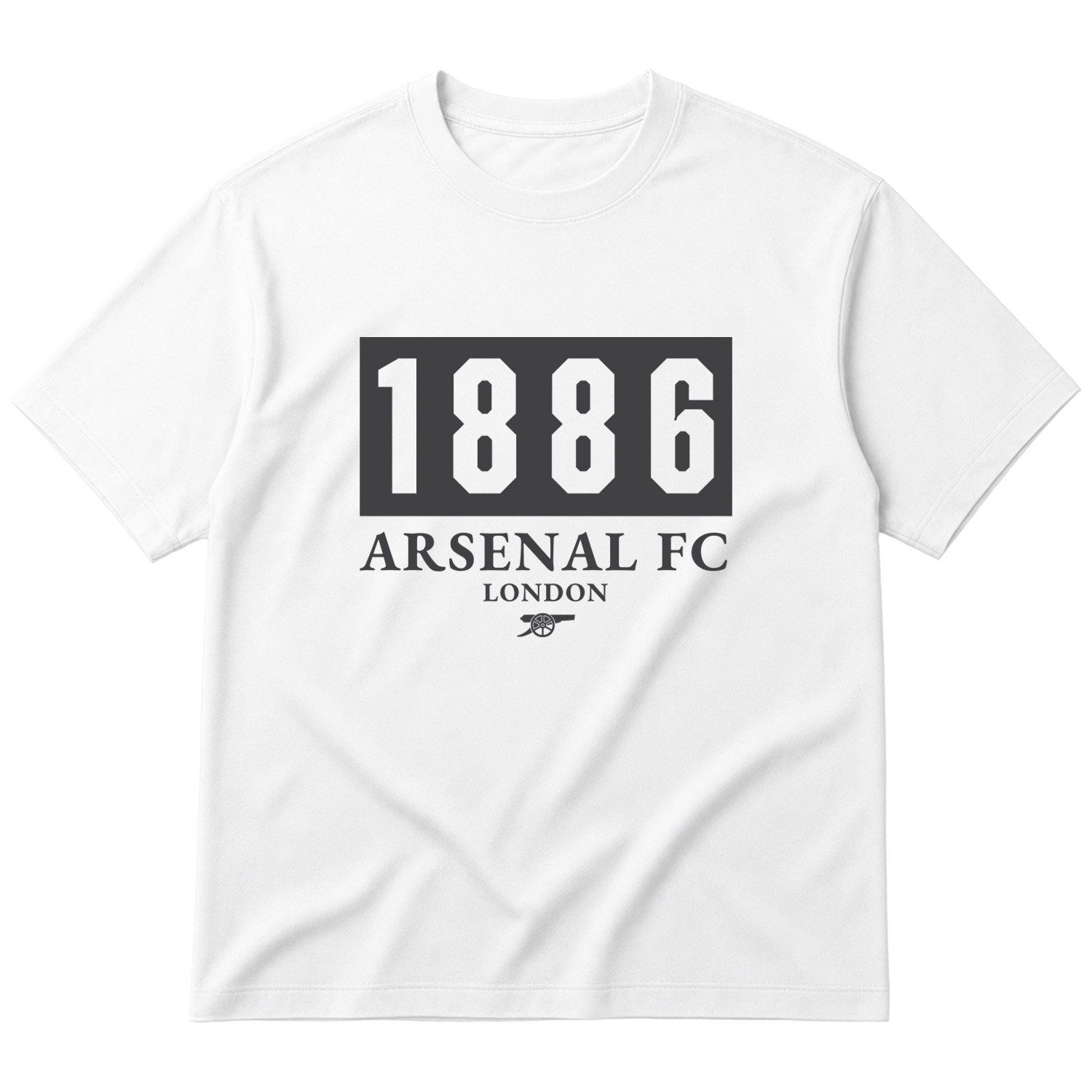 Arsenal Football Club 1886 Oversize Tişört S - Beyaz