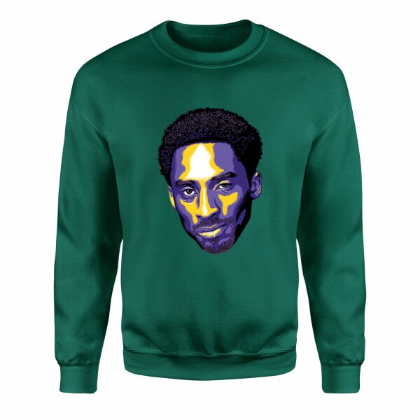 Kobe Bryant H Sweatshirt S - Nefti Yeşili
